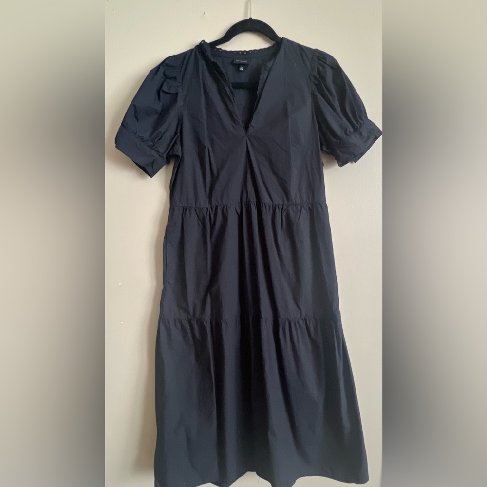 Who What Wear Black Midi Dress